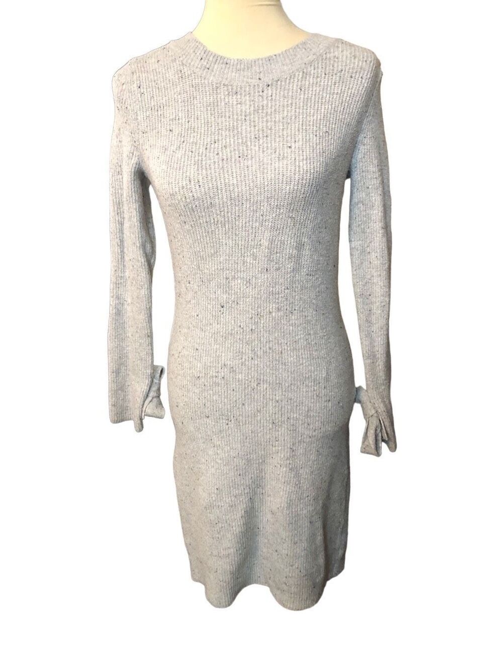 Sweater dress Speckled colors Gray sweater dress Loft gray flecked color through
